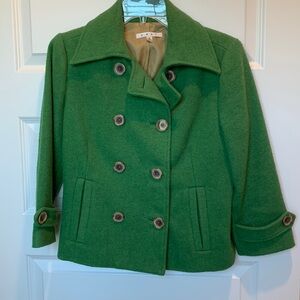 Cabi Peacoat, 3/4 sleeve, Kelly green, size 6